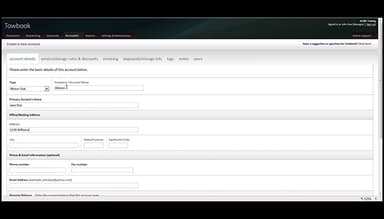 Towbook Customer Accounts