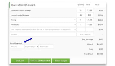 Towbook Payment Application