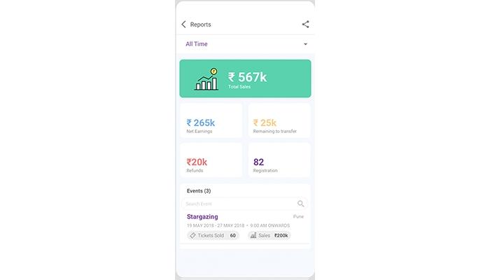 Townscript Dashboard