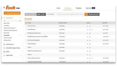 Track And Manage e-Signatures With Foxit eSign