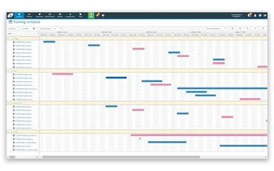 Training Management Software Advanced Schedule System
