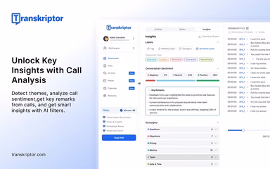 Transkriptor Call Analysis