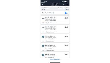 TravelBank Flight search