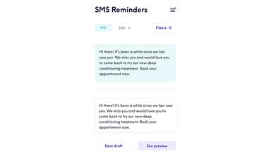 Unlimited SMS Reminders to Prevent Missed Appointments