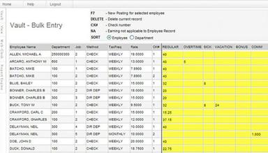 Triton HR Bulk time entry