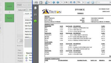 Triton HR Invoice