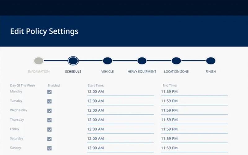 Truce Software policy settings screenshot