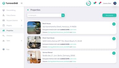 TurnoverBnB properties