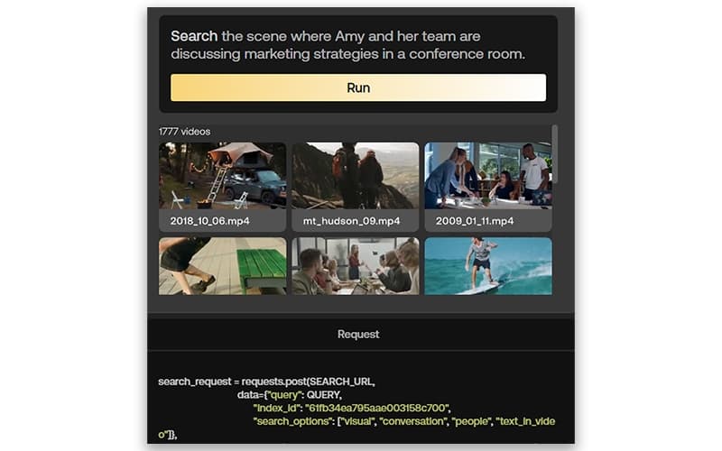 TwelveLabs Search