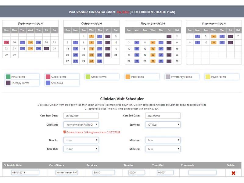 TynetUSA Scheduler View