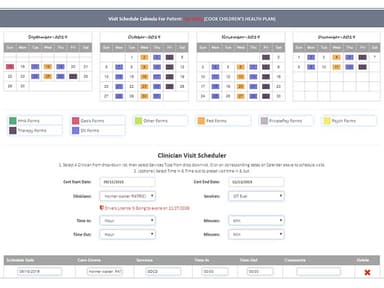 TynetUSA Scheduler View