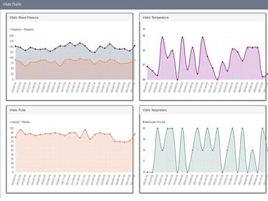 TynetUSA Patient Graphical Vitals View