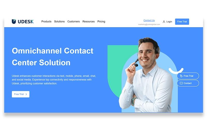 Udesk Home Page