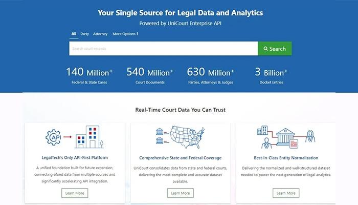 UniCourt Your Single Source For Legal Data And Analytics