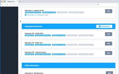 Unitel Voice Employee Extensions
