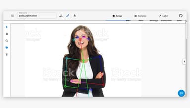 Universal Data Tool Annotate Human Shapes with Lines and Points