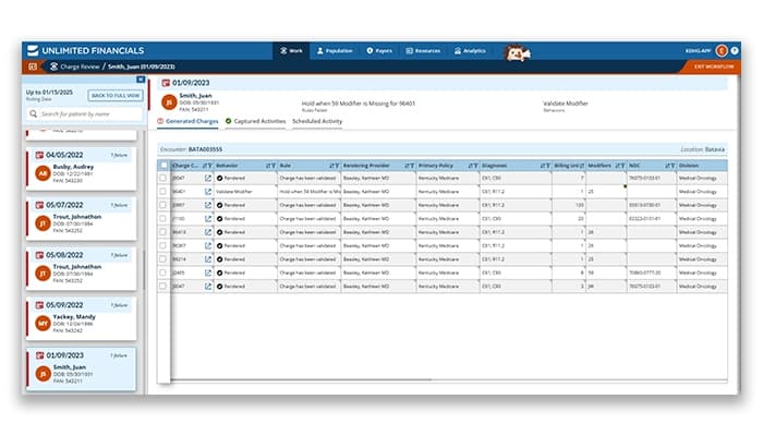 Unlimited Financials Charge Review