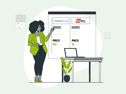 athenahealth vs NextGen EHR Infographic
