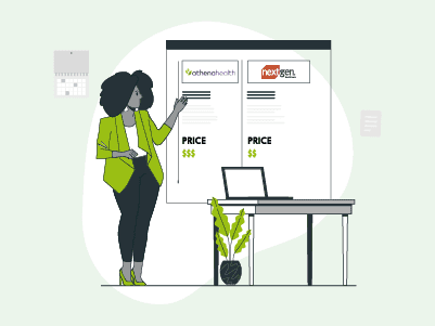 athenahealth vs NextGen EHR Infographic