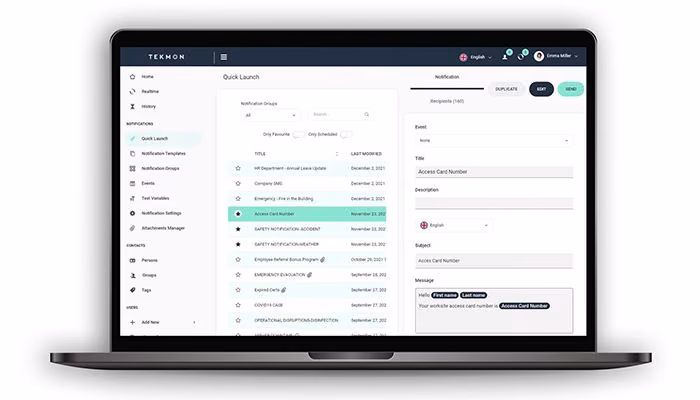 Use Case Site Access Management Tekmon