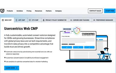 Usercentrics Web CMP