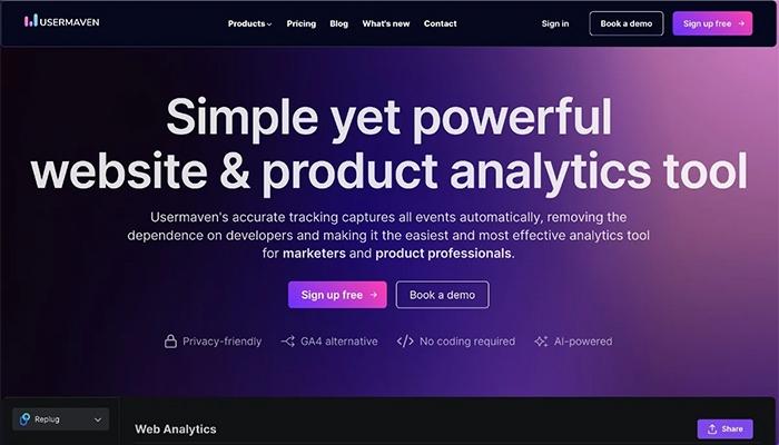 Usermaven-Tool-for-Website-&-Product-Analytics---AI-Tools