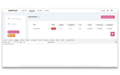 Userpilot Custom Announcements