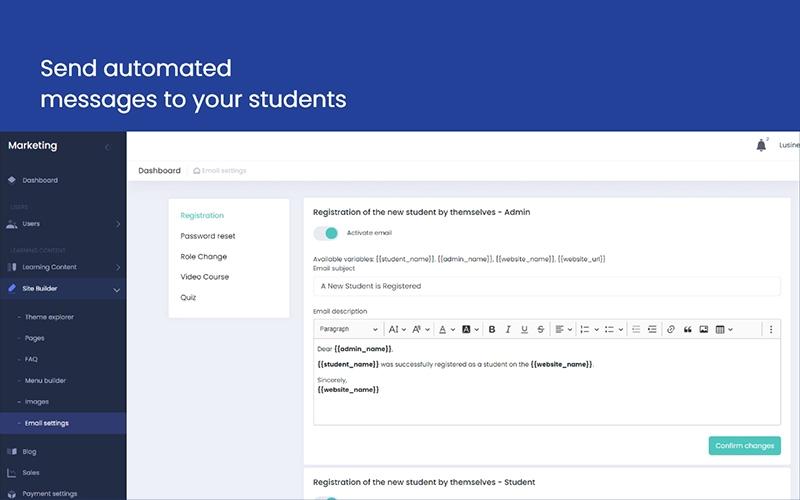 Uteach Send Automated Messages