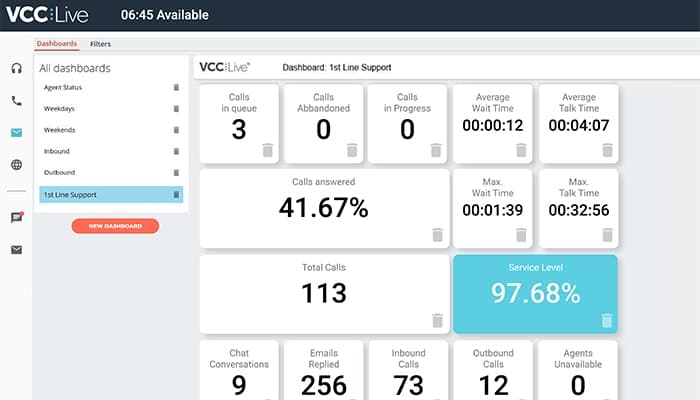 VCC Live 1st Line Support