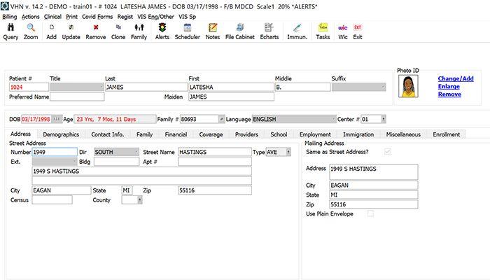 VHN Patient Registration