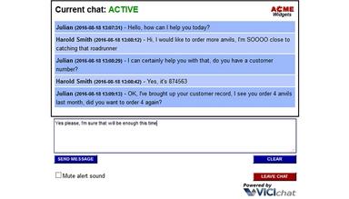 VICIdial Live web chat