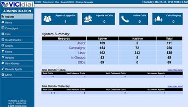 VICIdial System summary