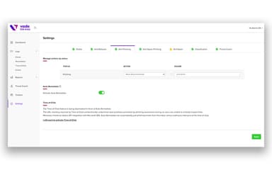 Vade for M365 — Configuration Dashboard