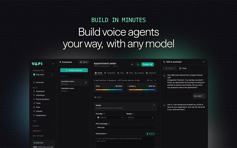 Vapi Build Voice Agents