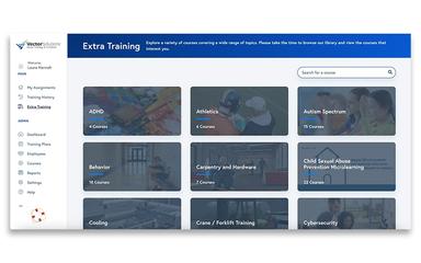 Vector LMS Training Extra Courses