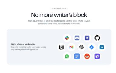 Ventrilo AI Writing Tools