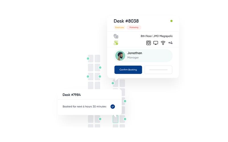 Veris Desk Booking Confirmation