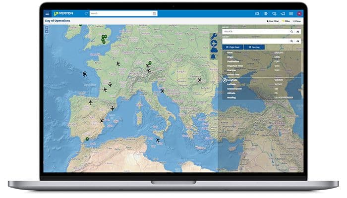 Veryon Tracking+ Integrated flight operations