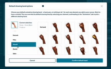 VideoScribe Range Of Drawing Hands