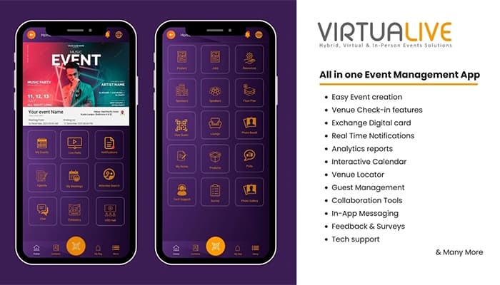 Virtualive Mobile App View