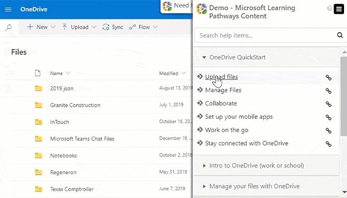 VisualSP delivers hundreds of constantly updated on-page guided walkthroughs, tips, videos, and articles in your user’s own web environment