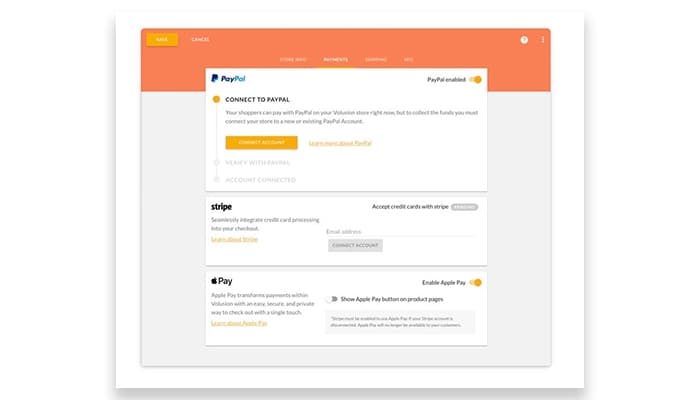Volusion Payments Management