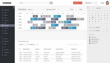 Vonigo Desktop View