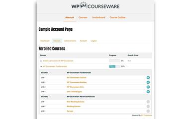 WP-Courseware-Student-Account-Page