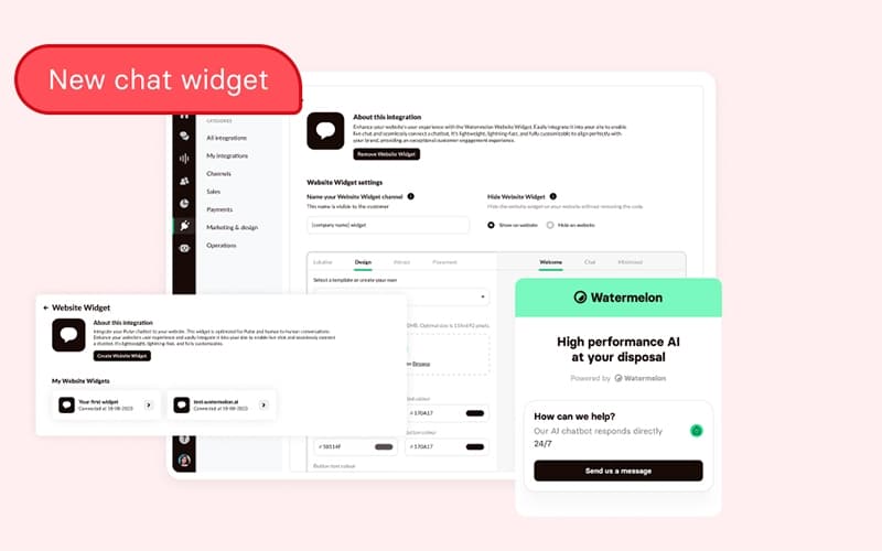 Watermelon Chat Widget