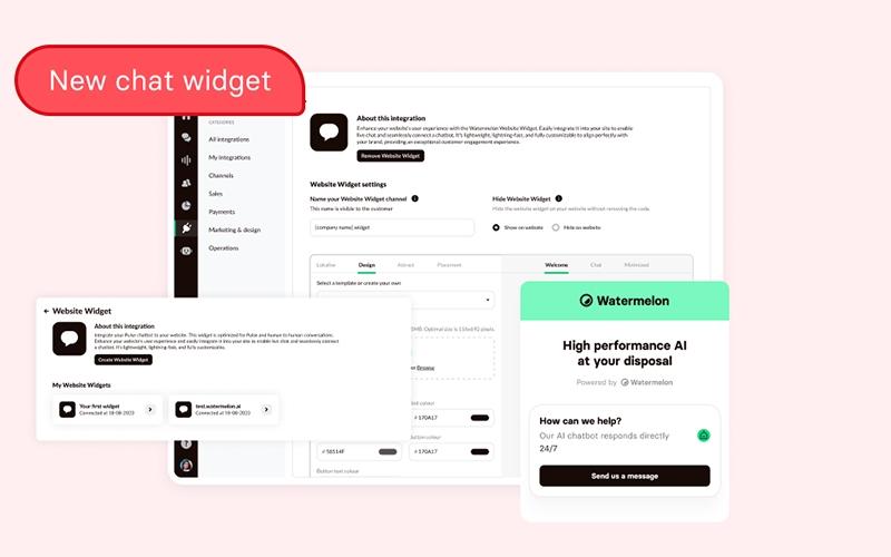Watermelon Chat Widget