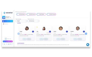 Wavel AI Voice Library