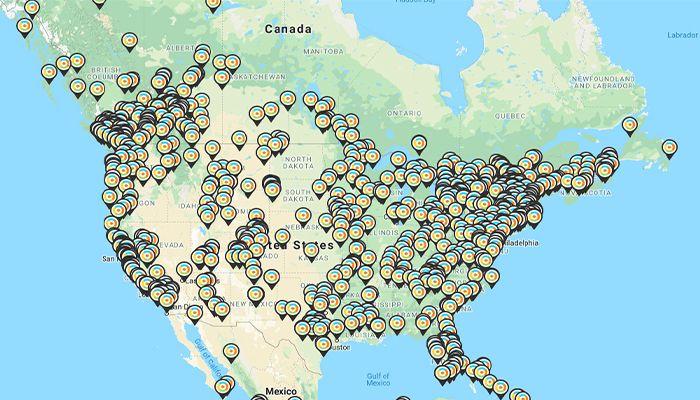 WebRezPro client map