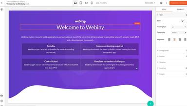 Webiny-drag-and-drop-editor