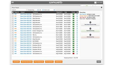 WinWeb ERP Pick Pack